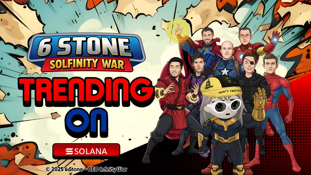 6stone_war's tweet photo. 🎉 The community has spoken. $6 is Solana’s #1 trend.

#6 #Solana #SolanaMemecoin #Crypto #CryptoCommunity #SolanaCommunity #DeFi #Memecoin #Airdrop #CryptoLaunch #NextMoonShot #pumpfun #DexScreener #Coingecko https://t.co/4WOEaVVQmK