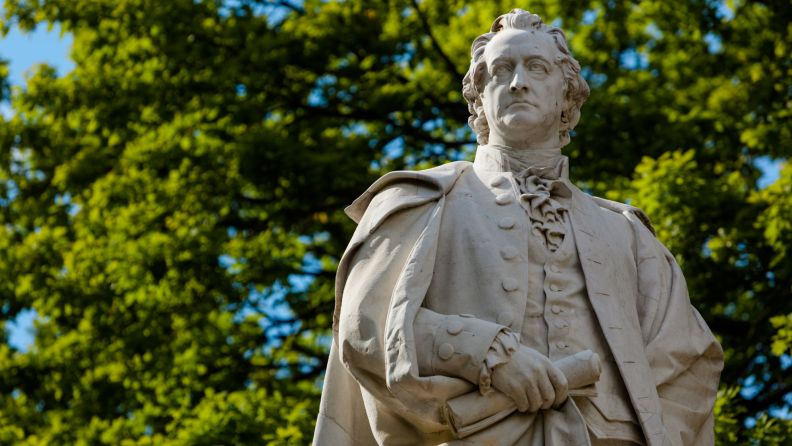Emerson on why he viewed Goethe as an example of the ideal writer:
"What distinguishes Goethe for French and English readers is a property which he shares with his nation,—a habitual reference to interior truth."