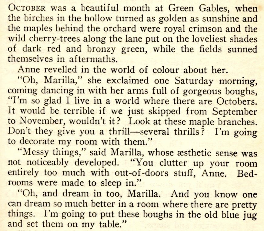 seaphilia's tweet photo. An excerpt from ‘Anne of Green Gables’ by Lucy Maud Montgomery
🍁🍂✨ https://t.co/AeYgiL5En8