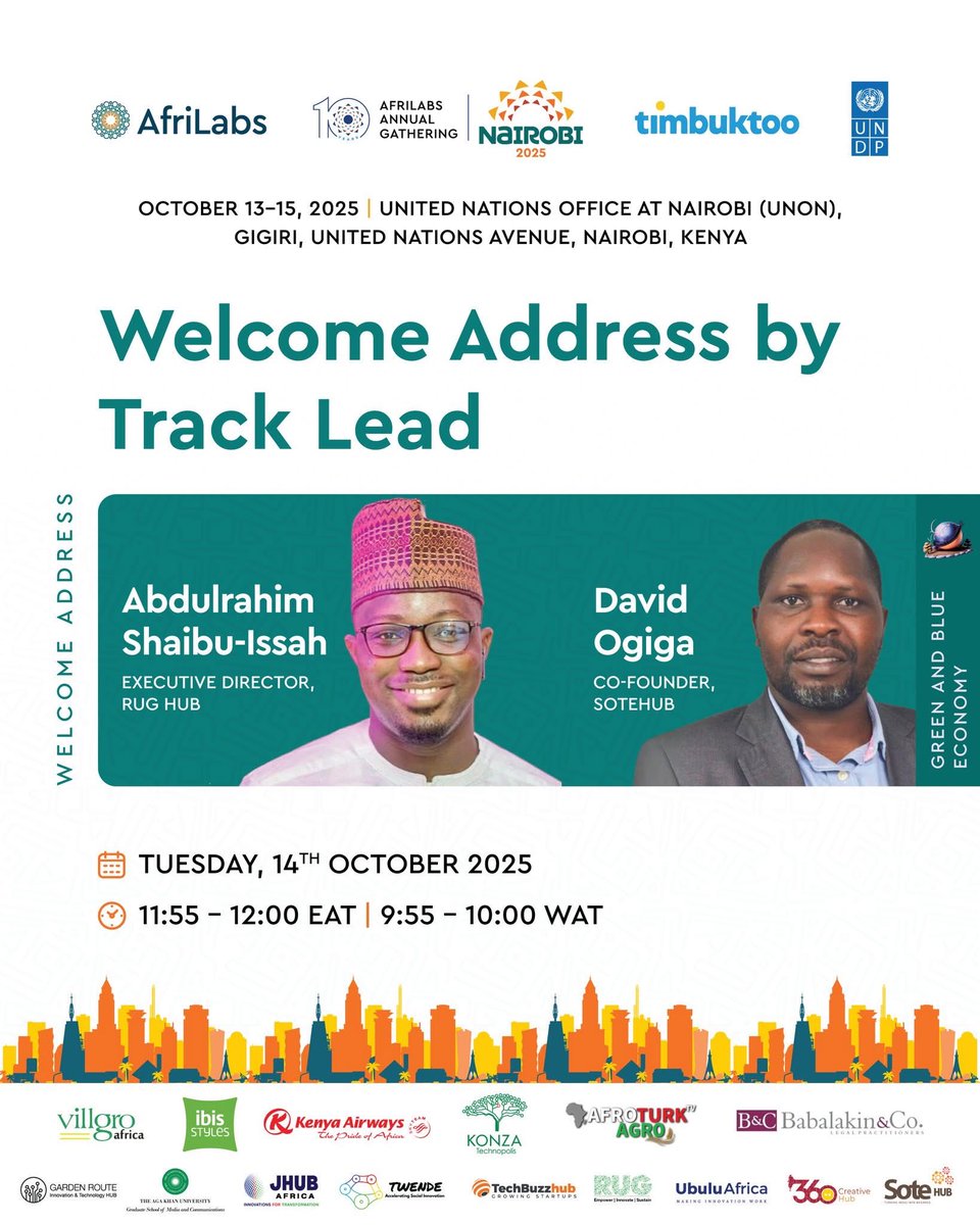 arahimsi's tweet photo. I’m thrilled to be hosting the Green/Blue Track at the AfriLabs Annual Gathering 2025, happening this week in Nairobi! 🇰🇪

Join me on Tuesday, 14th October 2025, at the United Nations Office in Nairobi for a powerful conversation on how we can unlock and scale climate finance across Africa’s green and blue sectors.

💬 Our session — “Catalyzing Climate Capital: Financing Africa’s Green and Blue Economy” — will bring together visionary thinkers, investors, policymakers, and innovators driving the continent’s transition towards sustainability, resilience, and inclusive growth.

Let’s explore how Africa can mobilize capital not just to respond to climate risks, but to power a new generation of green and blue enterprises that create jobs, protect ecosystems, and build climate-smart futures.

📍 Venue: UN Building, Nairobi
🗓️ Date: Tuesday, 14th October 2025
🕓 Track: Green/Blue Economy – AfriLabs Annual Gathering 2025

If you’re attending, I’d love to see you there — let’s connect, collaborate, and catalyze action! 💚💙

#AfriLabsAG2025 #GreenEconomy #BlueEconomy #ClimateFinance #Sustainability #Innovation #AfricaRising #ClimateAction #Nairobi