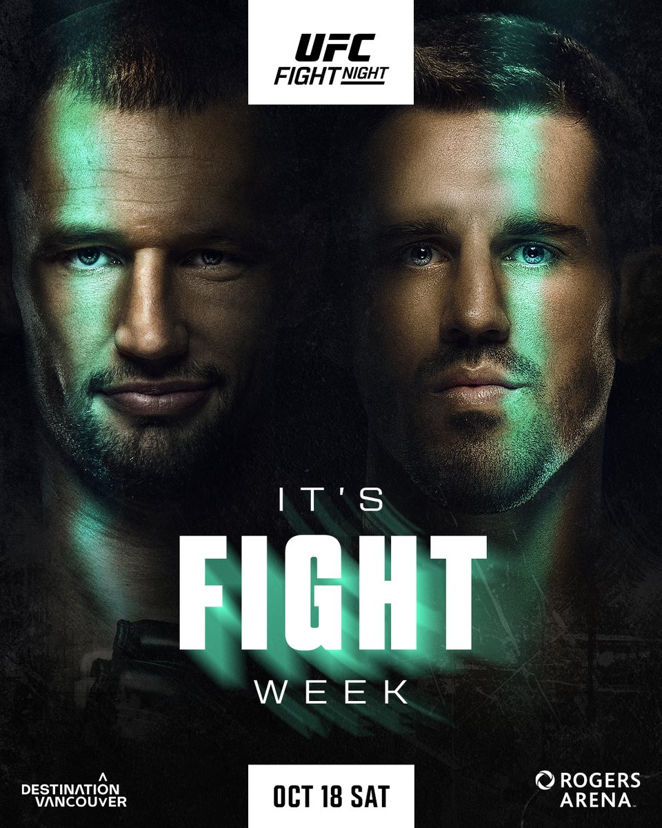 ufc's tweet image. We are back in beautiful British Columbia! 🇨🇦

It's #UFCVancouver Fight Week!

[ LIVE October 18 at 7pmET on the @ESPN app ]