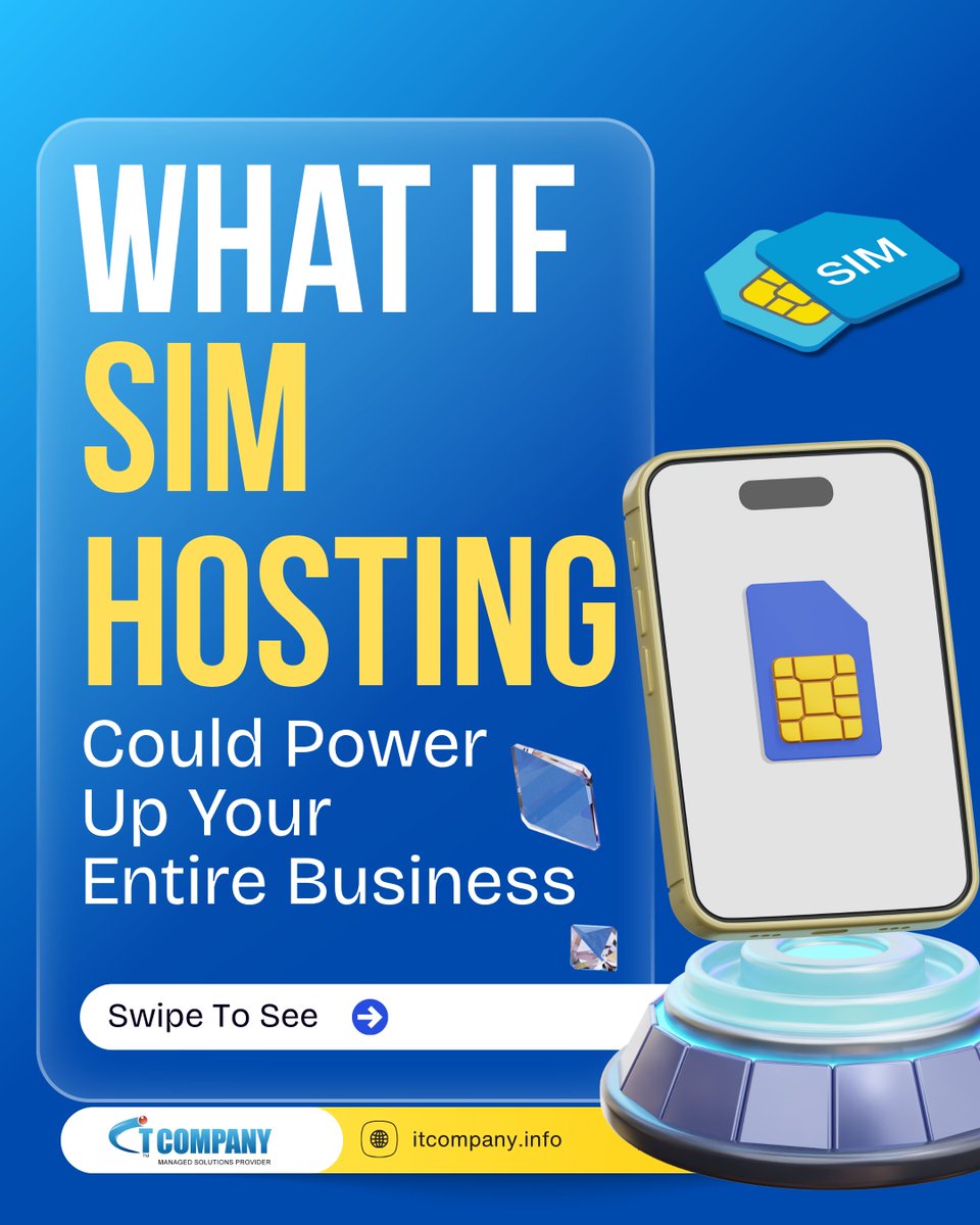 ITCompany_Co's tweet image. What if your SIM Hosting could do more than just connect?
From smarter workflows to global scalability, it’s time to power up your business with IT Company.
Ready to grow?
itcompany.info
sales@itcompany.services
#SIMHosting #businesstechnology #ITcompanyau