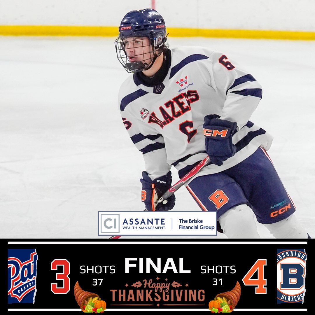 Saskatoon Blazers (@stoonblazers) on Twitter photo 🔥BLAZERS WIN🔥
Tatum Fouquette snapped home the eventual GWG from the point 4:27 into the 3rd period as the Blazers picked up a big ✌🏻points this afternoon.
The Blazers will be back in action Tuesday night in Moose Jaw
#BlazersHockey🔥🔥🔥
📸 <a href="/SaskPhotography/">Steve Hiscock</a> 🔥BLAZERS WIN🔥
Tatum Fouquette snapped home the eventual GWG from the point 4:27 into the 3rd period as the Blazers picked up a big ✌🏻points this afternoon.
The Blazers will be back in action Tuesday night in Moose Jaw
#BlazersHockey🔥🔥🔥
📸 <a href="/SaskPhotography/">Steve Hiscock</a>