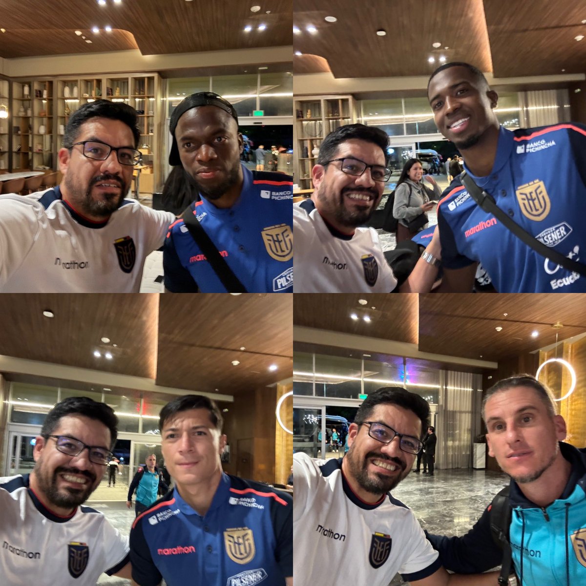 diegofsierra's tweet photo. When you go on a work trip and the national team stays in the same hotel! https://t.co/1dV3iOJlHX