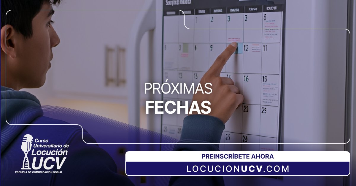Solo quedan dos cursos de locución para este 2025. Aprovéchalos: 
👉🏻Sábados y domingos de 8 am a 1 pm del 18 de octubre al 20 de diciembre
👉🏻De lunes a viernes de 5 pm a 8 pm del 10 de noviembre al 19 de diciembre
➡️Si tienes dudas contáctanos a través del Whatsapp 04129945251