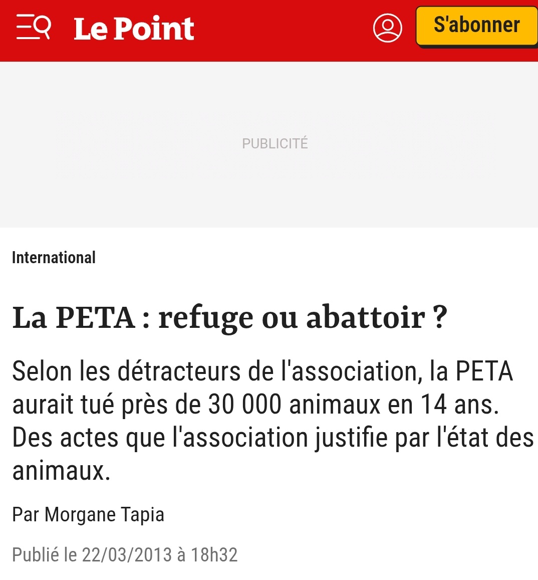 RVHunter57's tweet image. L'association #PETA ... reconnue comme adepte #vegan de l'#euthanasie 🤷♂️
De l'#antispécisme à l'#eugénisme ... il n'y a qu'une seringue ☝️
Si tu es #végétarien, #végé ... attention à toi ... tu es le prochain sur la liste 😅
L'#animalisme est vraiment un problème mortel ☝️