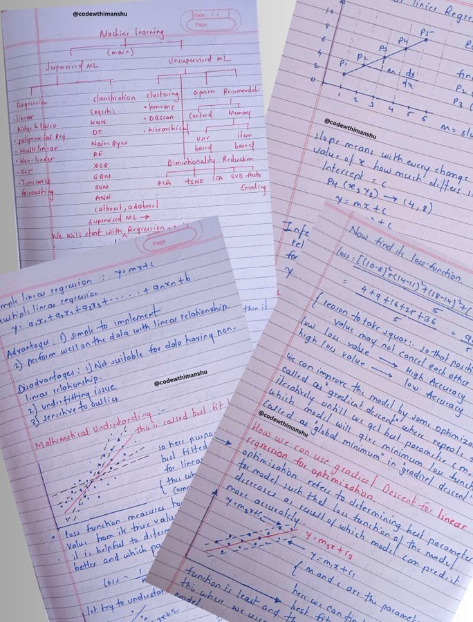 computerstop_0's tweet image. All Handwritten colorful notes
✅ Python
✅ Node.js
✅ React.js
✅ JavaScript
✅ Oops in C++
✅ HR interview
✅ Machine learning
✅ Cloud Computing
✅ Computer networks