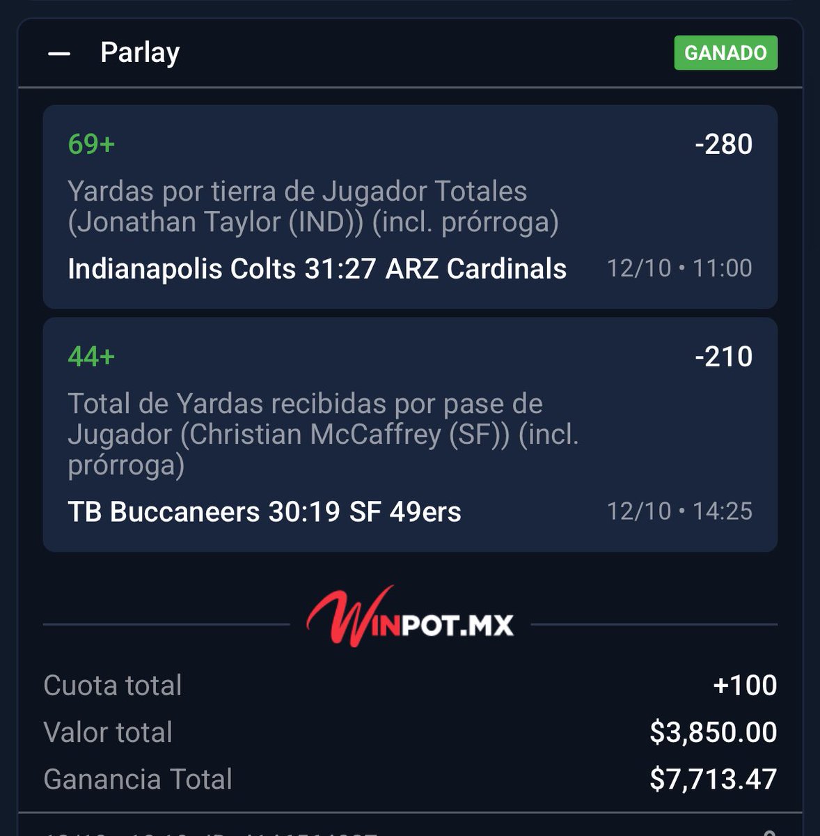 diegoalbarranp's tweet photo. ¡VOLVIMOS A GANAR EL FREEPICK! ✅

¡SUMAMOS +21% DE BANK EN EL VIP!

UNO DE LOS MEJORES DOMINGOS DE NFL EN MI VIDA. 🥹

Gracias a TODOS mis seguidores que siguen mis picks y a mis clientes que mes con mes están conmigo.

Se va un lugar GRATIS en el VIP entre los ❤️ y RT del post. https://t.co/HIWwh0N38E