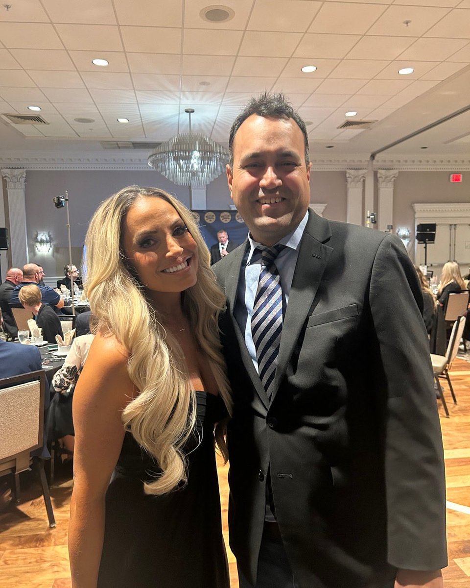 JoeyLajara76's tweet photo. Congratulations once again @trishstratuscom on being inducted into the international wrestling Hall of Fame it was an honor to attend this special evening #Trishstratus #stratusfied #InternationalwrestlingHallofFame https://t.co/ZriHK3zGU3