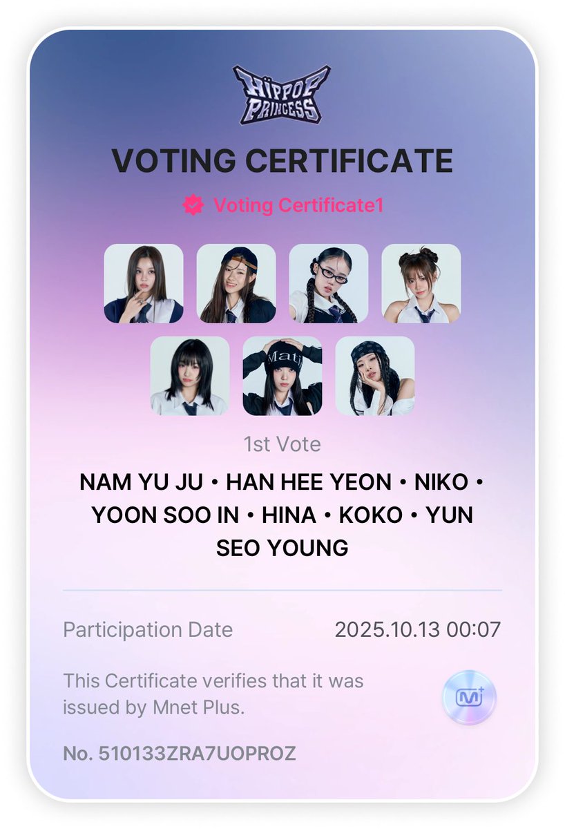 vamprfct's tweet image. #HIPPOPPrincess #1stVote #MnetPlus
