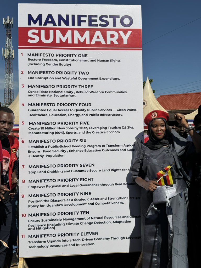 2026 MANIFESTO PRIORITIES, we are the National Unity Platform.