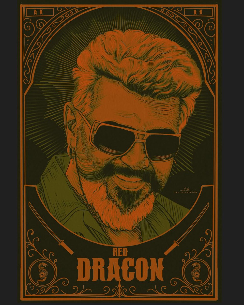 _Raghavan__'s tweet image. #GoodBadUgly #RedDragon 🔥🔥 #AjithKumar ❤️!!.