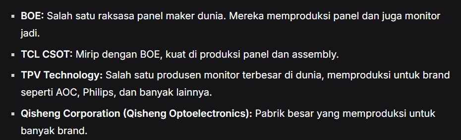 computational_'s tweet image. Banyak merk monitor tapi pabriknya itu-itu aja 😅.