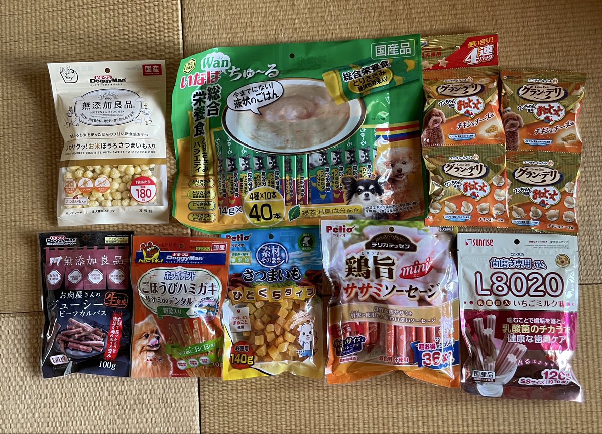 やっほ〜＼(^^)／
いつもワンちゃんに
おやつを送って下さる方から
またまたご支援頂きました🩷
大変助かります🤗
ありがとうございました🙇