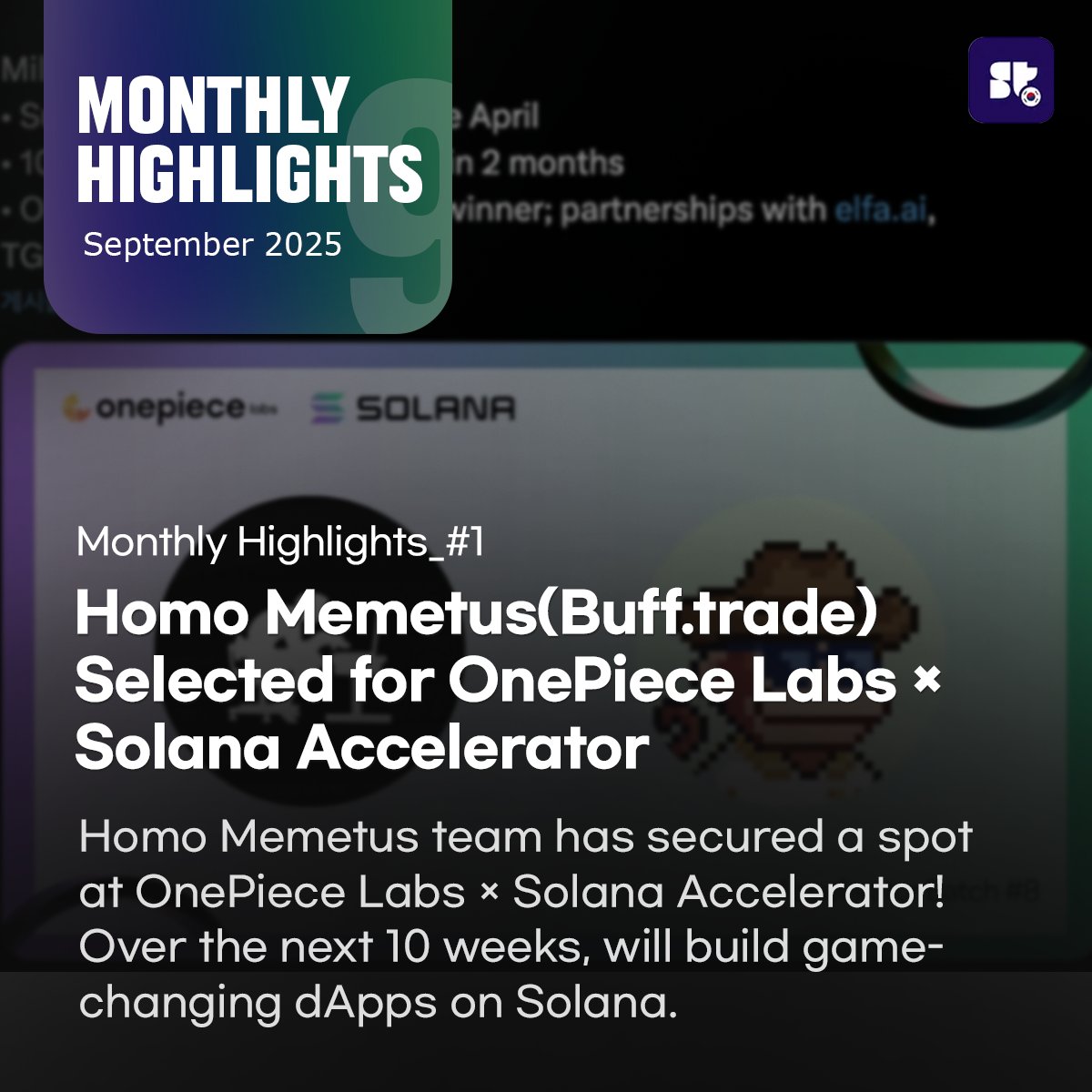 Homo Memetus selected for OnePiece Labs x Solana Accelerator