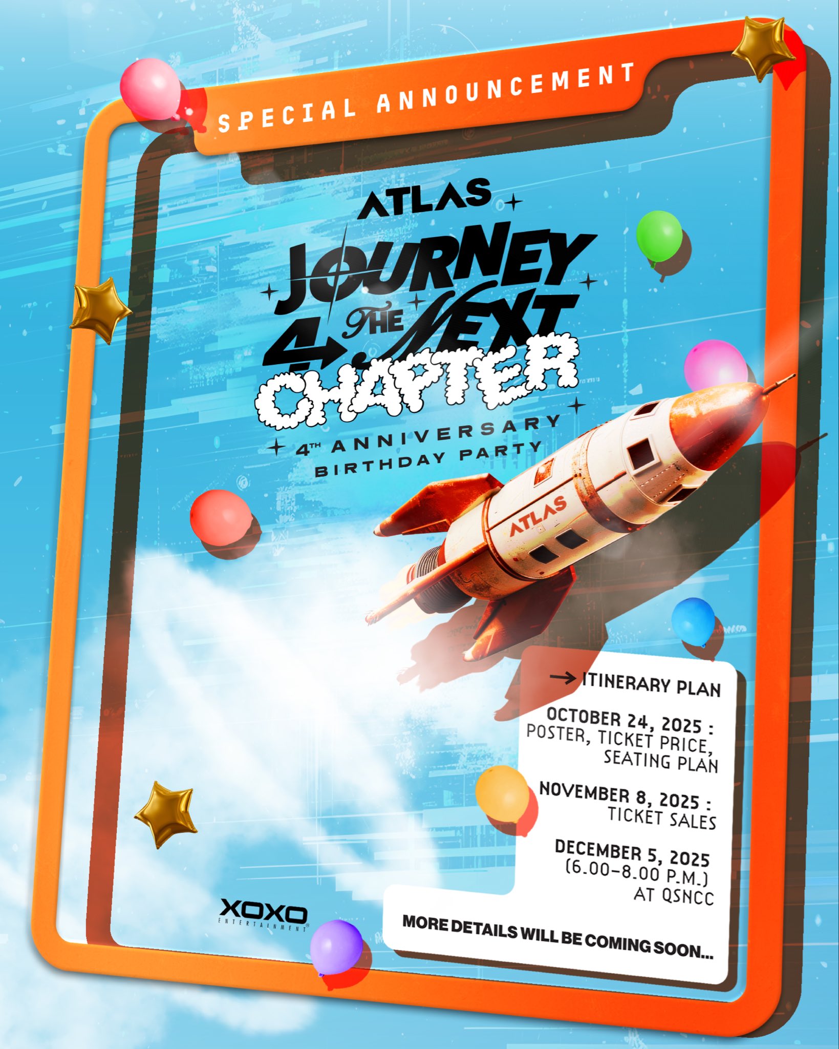📍 ATLAS Birthday Party Journey 4th the Next Chapter