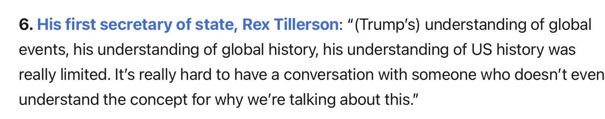Godless Heathen (@heathen_godless) on Twitter photo <a href="/BulwarkOnline/">The Bulwark</a> From Rex Tillerson, Trump’s 1st Secretary of State.  A nice way of saying Trump is a complete idiot. <a href="/BulwarkOnline/">The Bulwark</a> From Rex Tillerson, Trump’s 1st Secretary of State.  A nice way of saying Trump is a complete idiot.