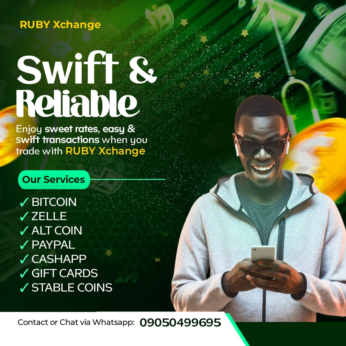 viktor_chibuike's tweet image. Day 26 of my 30 days design challenge 
This is a flyer for RUBY Xchange, a crypto exchange brand.

Contact me for your next brand flyer project. #30daysdesignchallenge #graphicsdesign #creative #roofingservices
