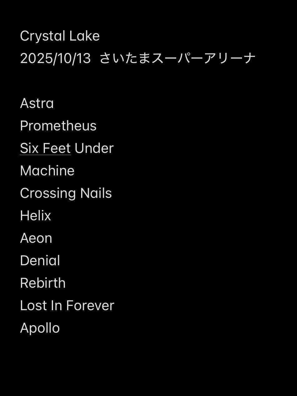 【実使用】Parkway Drive LOUD PARK 25 セットリスト 実使用】Parkway Drive LOUD PARK 25 セットリスト PARKWAY DRIVE 新規