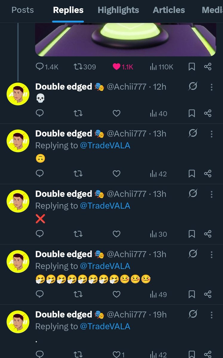 Achii777's tweet photo. @TradeVALA @wonkameta2 @AzariahNun89857 @AshKryptos I have 4 unliked comment https://t.co/DhoycdqTHe