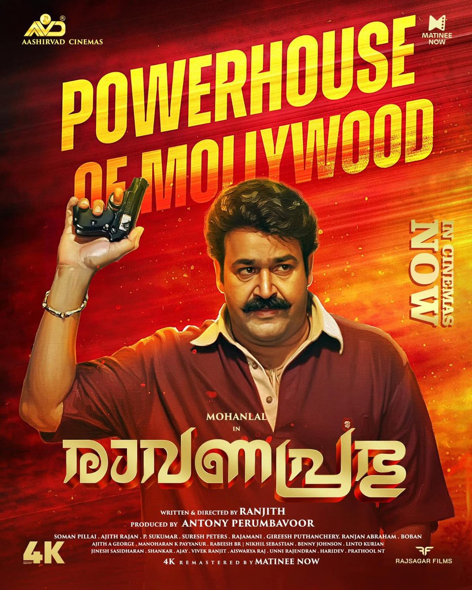 Adhiiii2255's tweet image. #Ravanaprabhu4K Tomorrow&apos;s (Monday) Kerala Advance Sales Smashes ₹12L😯🔥

Re-Release INDUSTRY HIT&quot; ⏳🔜

#Mohanlal @aashirvadcine