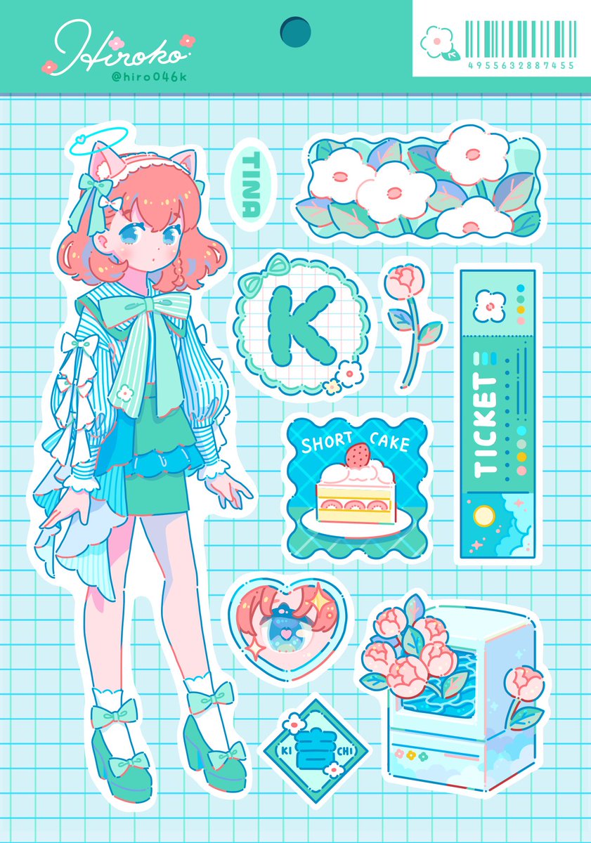 hiro046K's tweet image. #3連休はフォロワーさんが増えるらしい
少しレトロなものをパステルカラーで描いています🌷✨