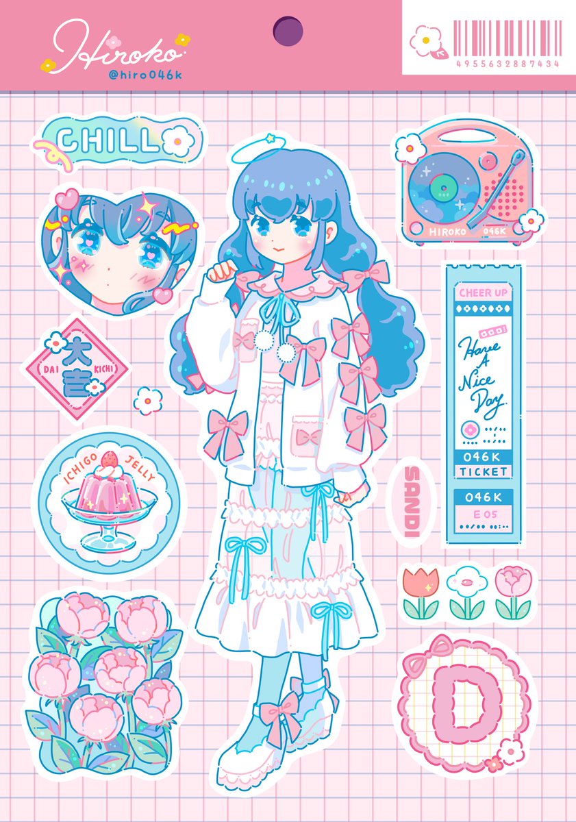 hiro046K's tweet image. #3連休はフォロワーさんが増えるらしい
少しレトロなものをパステルカラーで描いています🌷✨