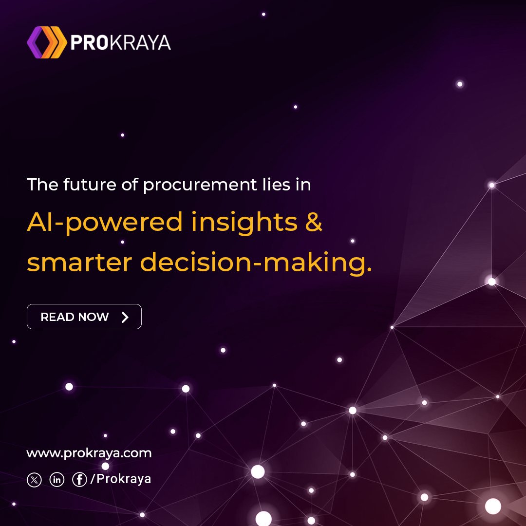 prokraya's tweet image. AI is rewriting the rules of procurement in 2025. 🚀
From smarter sourcing to data-driven decisions—see how to stay ahead.
👉 Read now : prokraya.com/blog-details/T…
#Procurement #AI #DataAnalytics