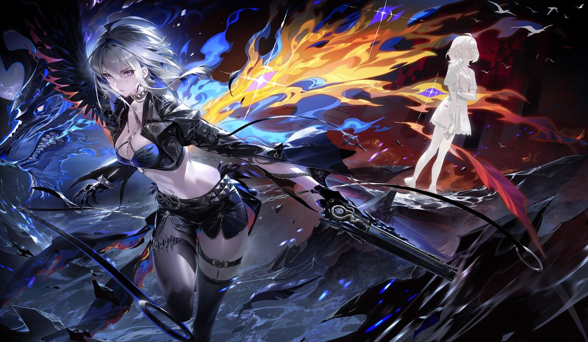 KiriyumeBun's tweet photo. Cleaned 4k Galbrena Wallpaper!!

Soo kuro... May I humbly request for the alternate recolour from the story as a skin...? 🥺

Gdrive 02 Character Art: https://t.co/H8GZa2dWEQ

#wuwa #WutheringWaves #Galbrena https://t.co/UQjz6BrbDk
