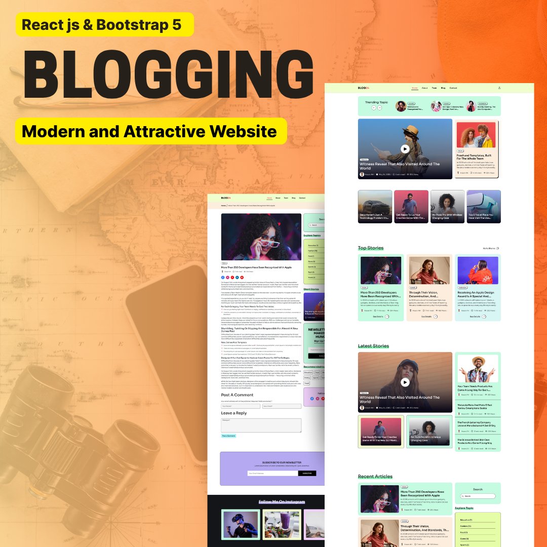 k2infocom's tweet image. Bootstrap 5 Blog Website Template for React JS – Modern Blog Website

buymeacoffee.com/k2infocom/mode…

#ReactJS #Bootstrap5 #BlogTemplate #ResponsiveDesign #WebDevelopment #ReactTemplate #BootstrapTemplate #FrontendDev #JavaScript #ModernWebDesign #ReactBlog  #WebDesign #ReactProjects