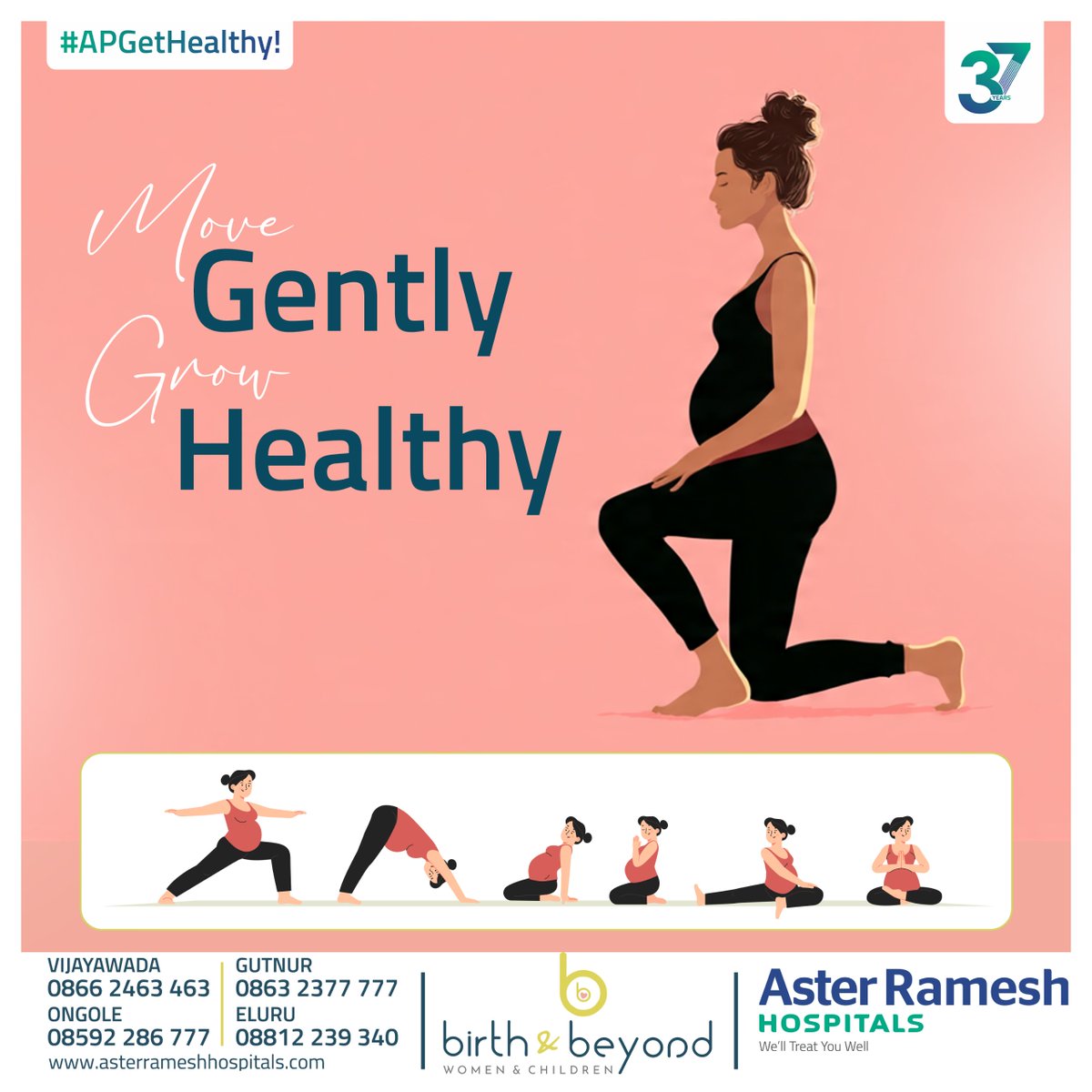 AsterRamesh's tweet image. Did you know?
Staying active during #pregnancy helps reduce back pain, improve mood, and support a healthy weight.
Gentle moves like walking, yoga, and pelvic stretches can make pregnancy smoother and recovery faster.
#PregnancyExercise #FitMom #HealthyPregnancy