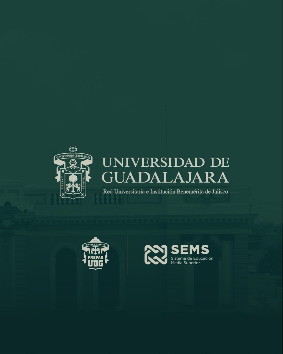 100 años de pensar y trabajar. 

#100AñosUdeG #PrepaUDG.