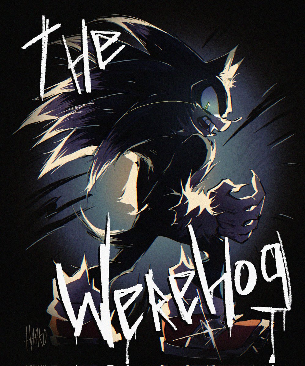 Haako_060's tweet image. Beware the Werehog #SonicTheHedgehog