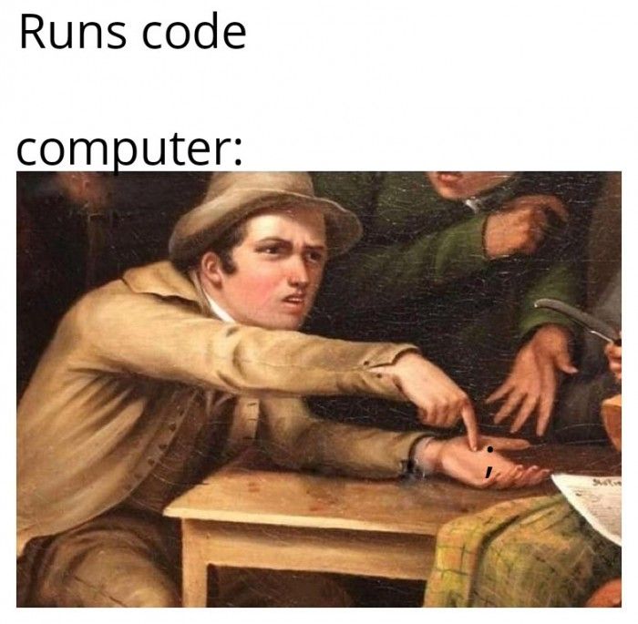 craft_withcode's tweet image. Value of a single semicolon ;