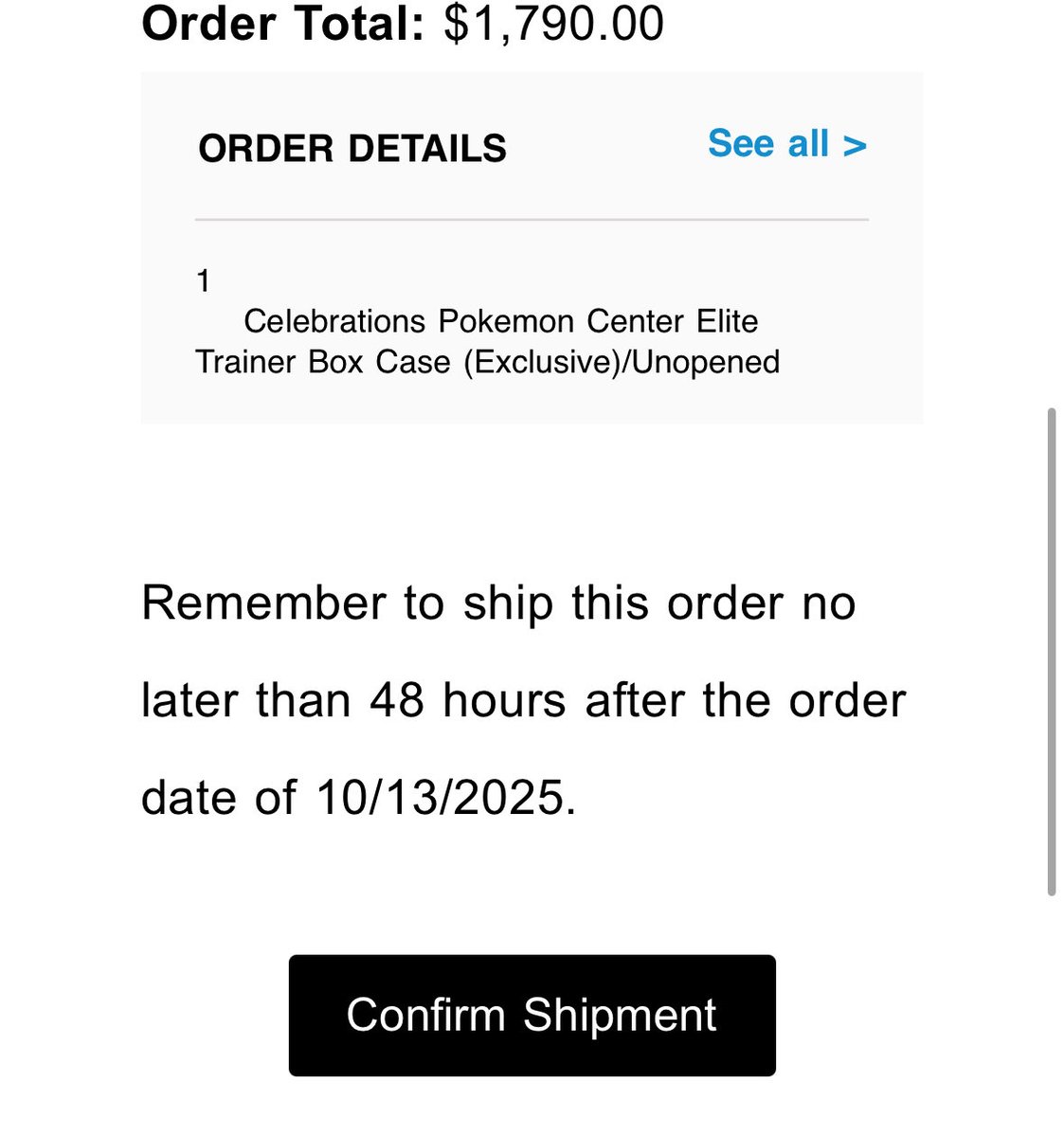 penguinsfan32's tweet image. and then this just sold… great night thank you @_PokeMasters probably the item I’ve held the longest with intention to sell eventually lol 🙏🏻