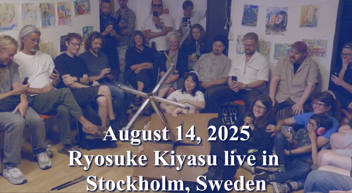 [Highlights] August 14, 2025 Ryosuke Kiyasu snare drum solo show in Stockholm, Sweden
youtu.be/T1V3Vw3O0p4?si…
#RyosukeKiyasu