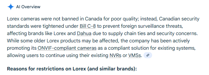 Lorex in [1-star]GPlayReview:{John Brown- July 17, 2025- cameras all wait on offline been dealing with it for the last 2 years trading and swapping monitors and whatever troubleshooting it wit... working it is good}👎(After all=&gt;Chinese Lorex Disgusting)#2552237