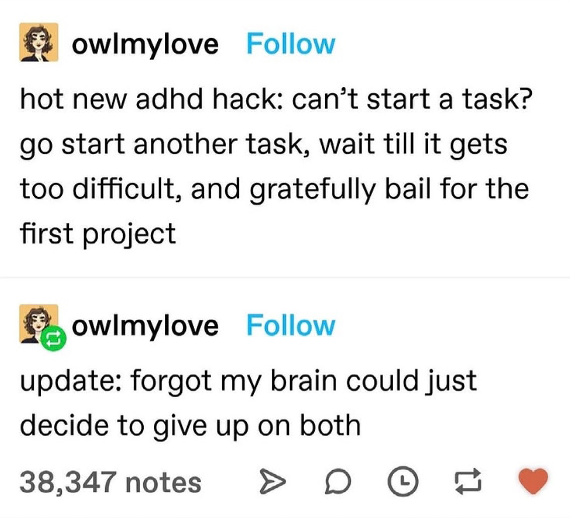 ADHD Memes tweet media