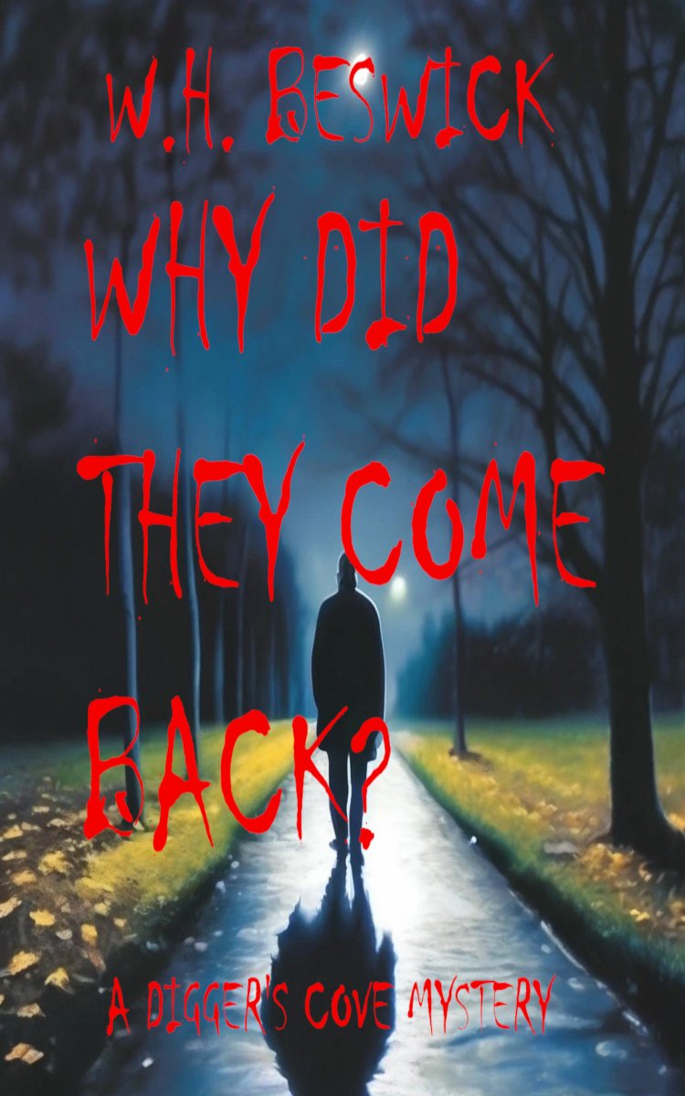 I just published my new Digger's Cove novel WHY DID THEY COME BACK?  The four suspects in a shooting her father couldn't solve are coming back to town for the 20th high school reunion.  Sheriff Abby Anderson plans to close the case once and for all.