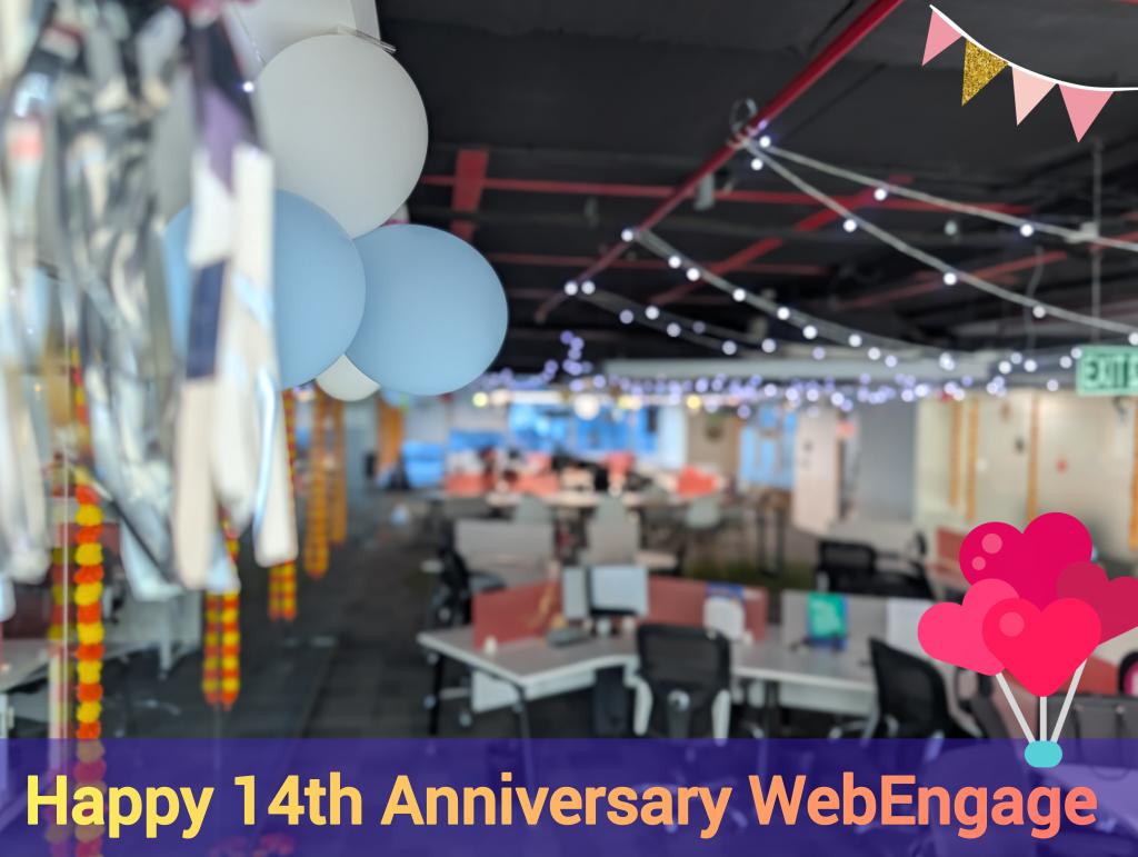 Avlesh Singh (@avlesh) on Twitter photo Happy 14th, <a href="/WebEngage/">WebEngage</a> 😍
Yes, today is that day!
No reminiscing this year.
Because it doesn't matter what we have achieved in these 14 years..
1️⃣ There's no glory in being the undisputed #1 CDP and Engagement Platform in India and The Middle East.
2️⃣ There's no glory in being Happy 14th, <a href="/WebEngage/">WebEngage</a> 😍
Yes, today is that day!
No reminiscing this year.
Because it doesn't matter what we have achieved in these 14 years..
1️⃣ There's no glory in being the undisputed #1 CDP and Engagement Platform in India and The Middle East.
2️⃣ There's no glory in being