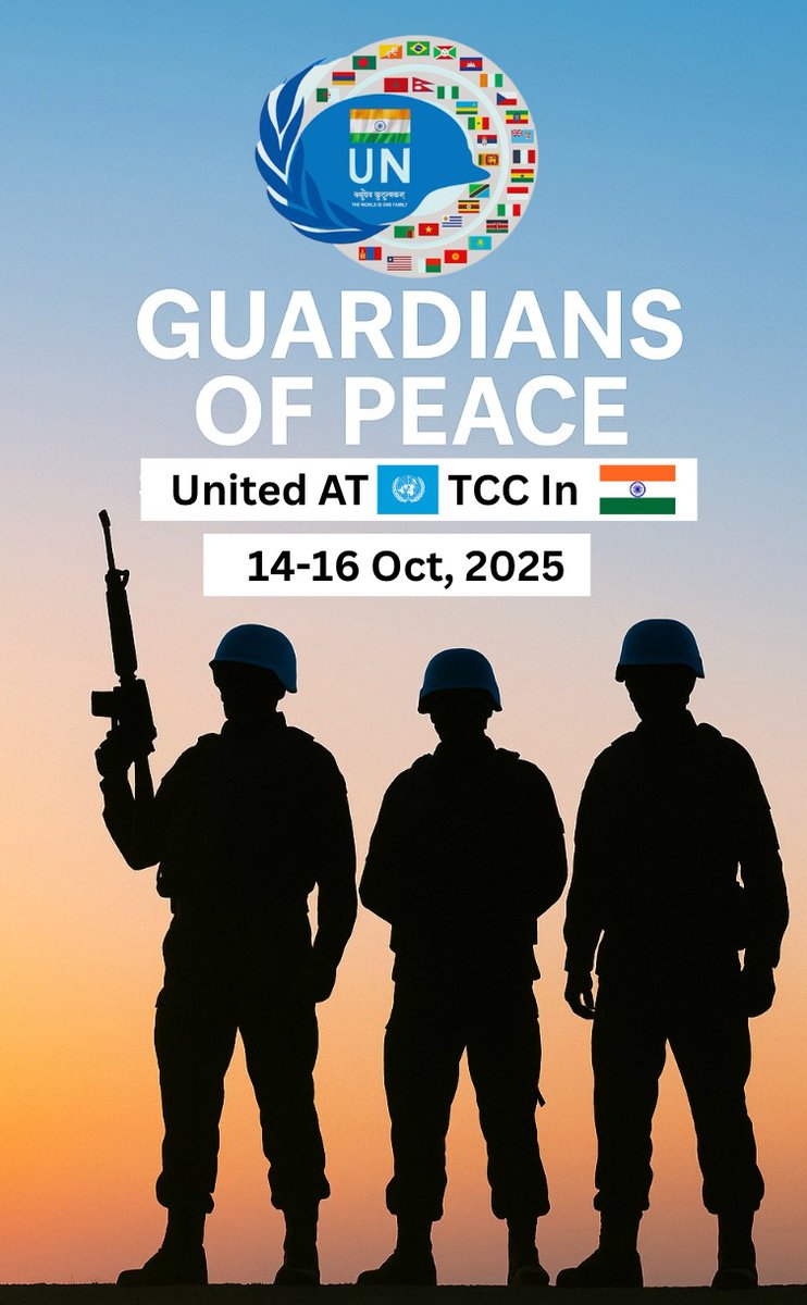 DefStratGlobal's tweet photo. The Indian Army reaffirms its commitment to global peace by convening this high-level forum of UN Troop Contributing Countries. #UNTCC2025 https://t.co/BfYtr1s5dB
