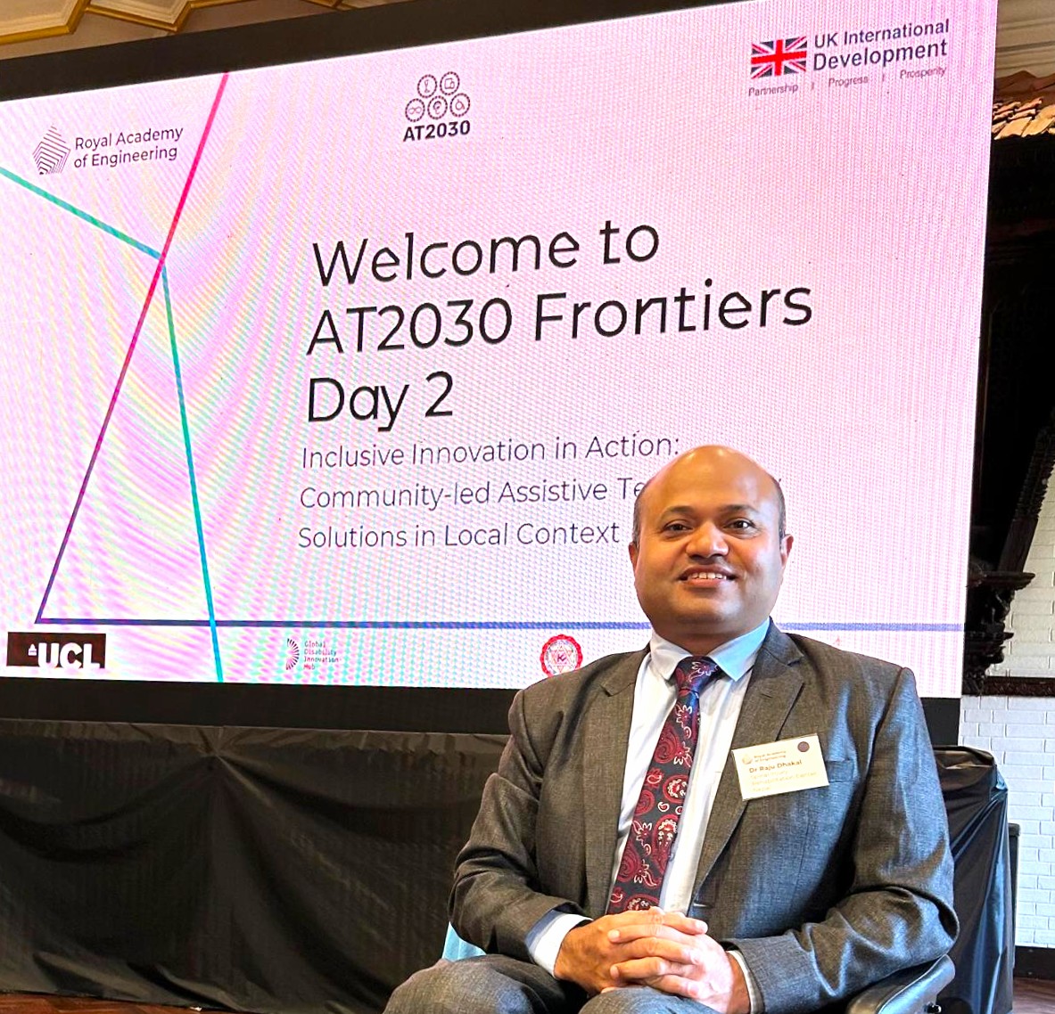 SpinalNepal's tweet photo. SISN Founder Kanak Mani Dixit and SIRC Medical Director Dr. Raju Dhakal joined as panelists &amp; keynote speakers at the AT2030 Frontier Symposium (Oct 8–10, Kathmandu), highlighting inclusive innovation &amp; community-led assistive tech. 💡
#AssistiveTechnology https://t.co/Jy2hLRVolR