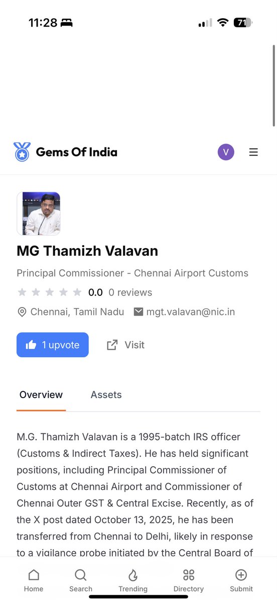 varun_mara's tweet image. Transfer is not a punishment!
We will not forget, Even if no action from government.
Please send emails to these officers asking for resignation.
Mr. Valavam : gemsofindia.org/mg-thamizh-val…
Mr. Harendra Singh Pal: gemsofindia.org/harendra-singh…