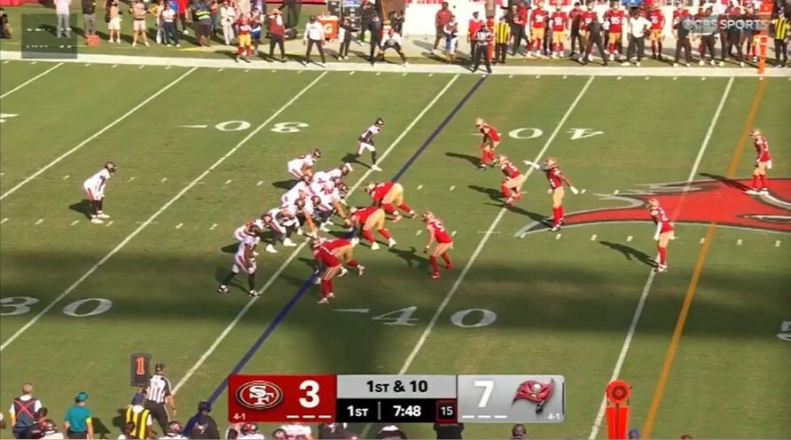 #49ers only had 10 men on the field on the play when Fred Warner was injured. 

Would that have prevented the injury? Maybe. Would it have changed the way the play unfolded? Definitely. 