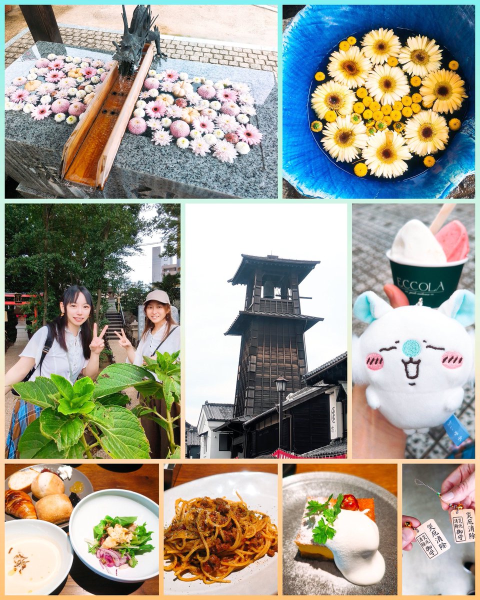 ako_fruits's tweet photo. はっつーとひっさしぶりに遊んできた💕たぶんちゃんと遊ぶの2022年ぶり😂食べ歩きもするのに予約したランチがパン食べ放題で贅沢🥐美味しかった、また行きたいお店✨️八幡宮も熊野神社も行って蔵の通り一通りぐるっと見て充実な1日満喫ぅ🩷足つぼ歩いたからめっちゃ歩いた割に足元気💪(だと思う🤭) https://t.co/7MBzb9aCol