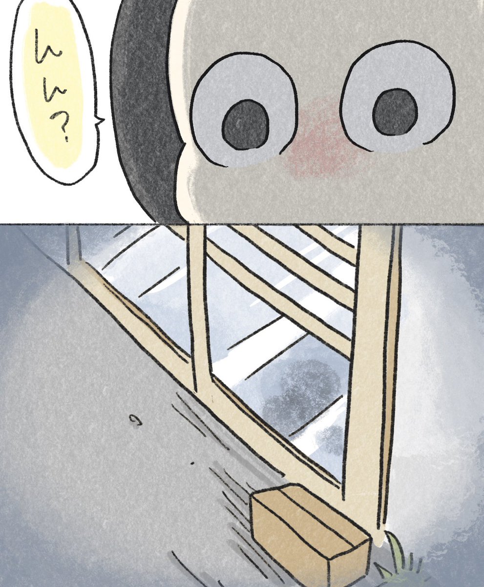 けい様　お取り置き中　自作絵画　黄色いソファ　猫とネズミの絵　買い物帰り 目隠し猫と2匹のねずみ 茶トラ猫 ネコ雑貨 ねこ かくれんぼ