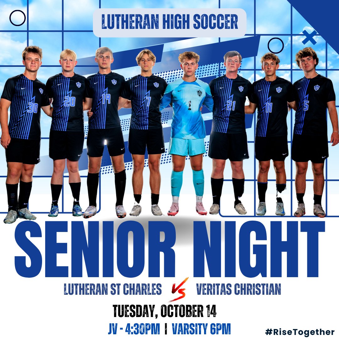 This Tuesday at 6pm we recognize a special set of seniors that have contributed to Lutheran High in so many ways, in the classroom, on the pitch, and in the community at large. We could not be more proud and excited to see what the future holds for these young men! #RiseTogether