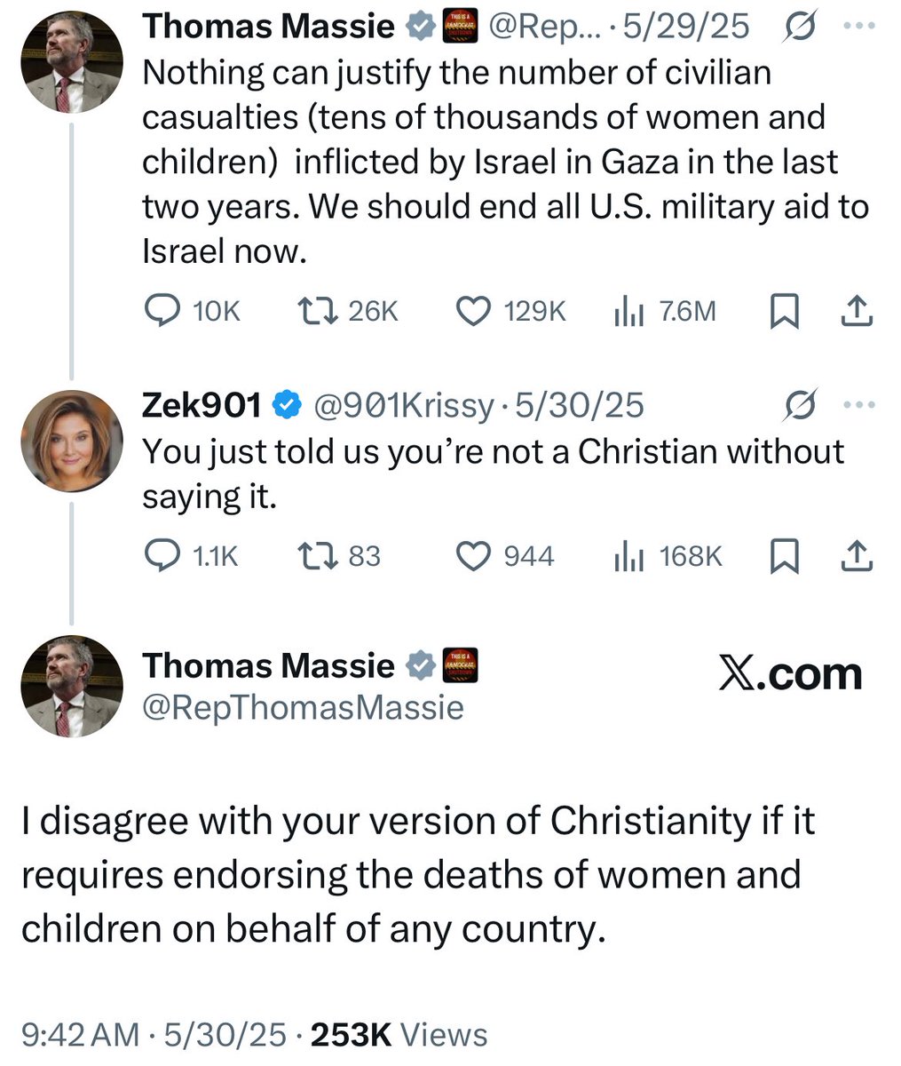 My version of Christianity rejects genocide.