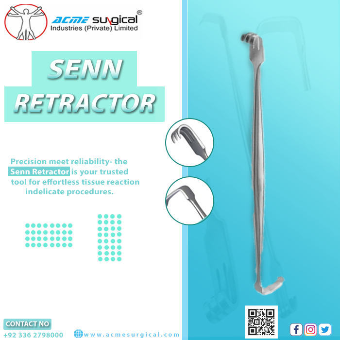 AcmeSurgicalInd's tweet photo. The Senn Retractor by Acme Surgical is a precision-crafted, dual-ended surgical instrument designed for efficient tissue retraction in delicate procedures.

#SennRetractor #Acmesurgical #MedicalTools #SurgicalEquipment #OperatingRoomEssentials #PrecisionSurgery https://t.co/41j5oMjdWY