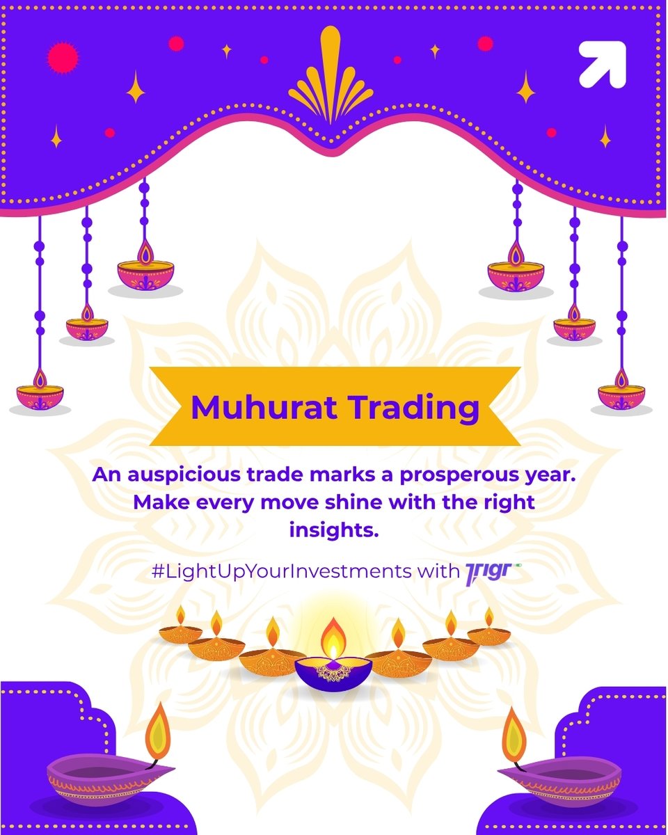 An auspicious start paves the way for a prosperous year.
This Muhurat Trading, trade with clarity and insights that shine bright.

#LightUpYourInvestments #MuhuratTrading